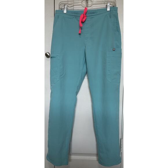 FIGS Yola Skinny Scrub Pants Neon Blue Women's Style TW2000R Size Small - Picture 10 of 10